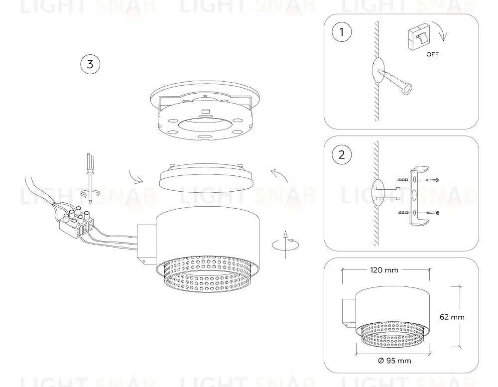 Настенный светильник Ambrella Light Techno family TN71299 TN71299