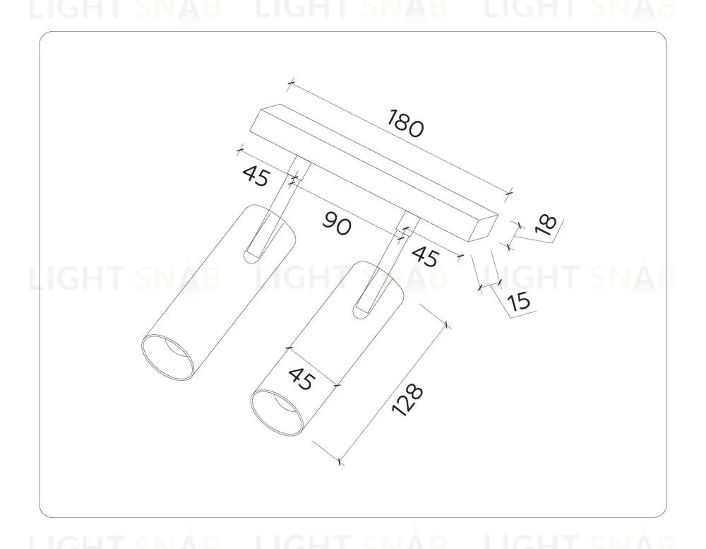 Трековый магнитный светильник Ambrella Light Track System GL3901 GL3901