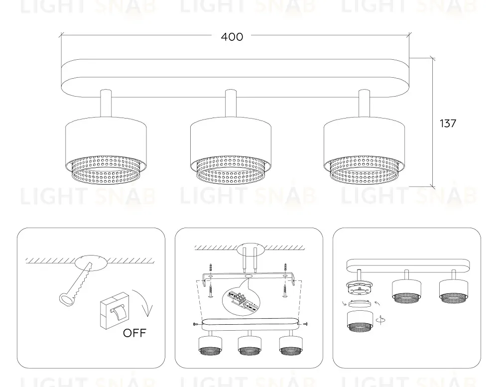 Спот Ambrella Light Techno family TN71295 TN71295