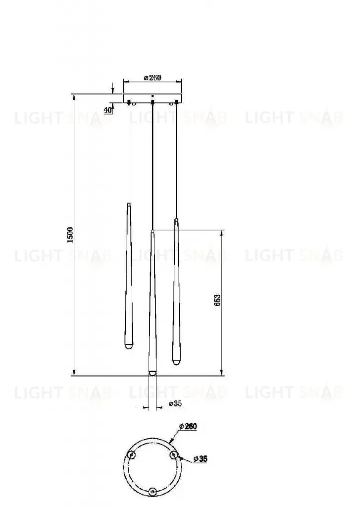 Подвесной светильник Maytoni Cascade MOD132PL-L18BSK MOD132PL-L18BSK