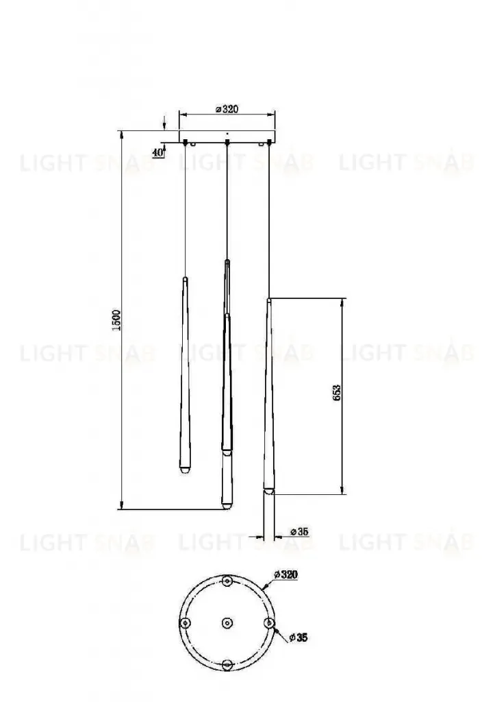 Подвесная люстра Maytoni Cascade MOD132PL-L30BSK MOD132PL-L30BSK
