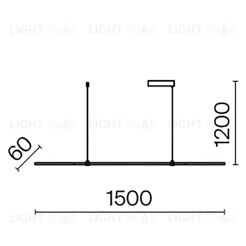 Подвесной светильник Maytoni Halo MOD005PL-L48BK MOD005PL-L48BK
