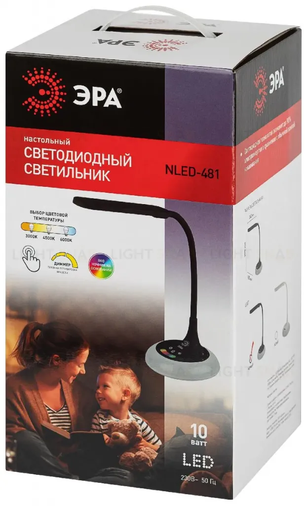 Настольная лампа Эра NLED-481-10W-BK Б0048592 Б0048592