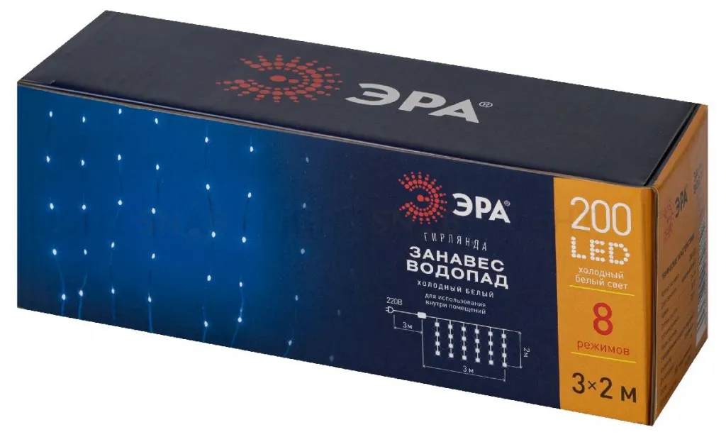 Светодиодная гирлянда Эра ENIN-200WD Б0060417 Б0060417