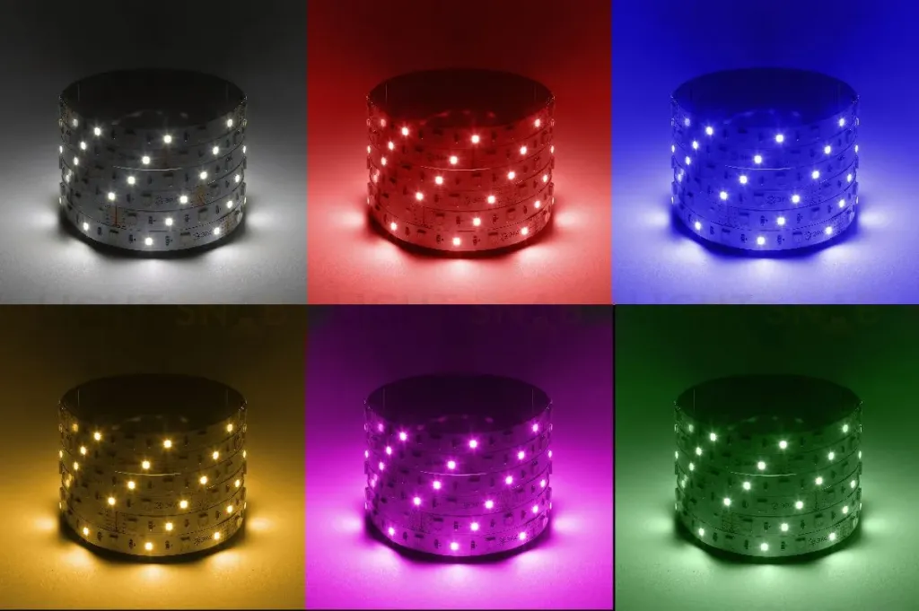 Светодиодная лента Эра 12В 5050 14,4Вт/м RGB+6500K 5м IP20 LS5050-14,4-60-12-RGB+W(6500)-IP20-1 year-5m Б0059911 Б0059911