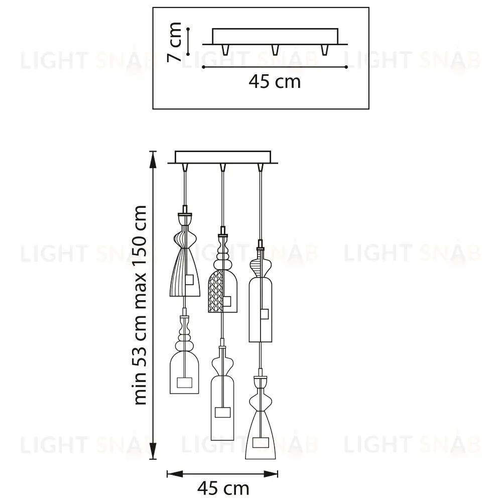 Подвесная люстра Lightstar Belle 814069 814069
