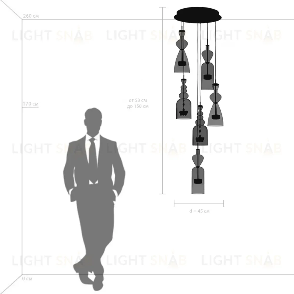 Подвесная люстра Lightstar Belle 814069 814069