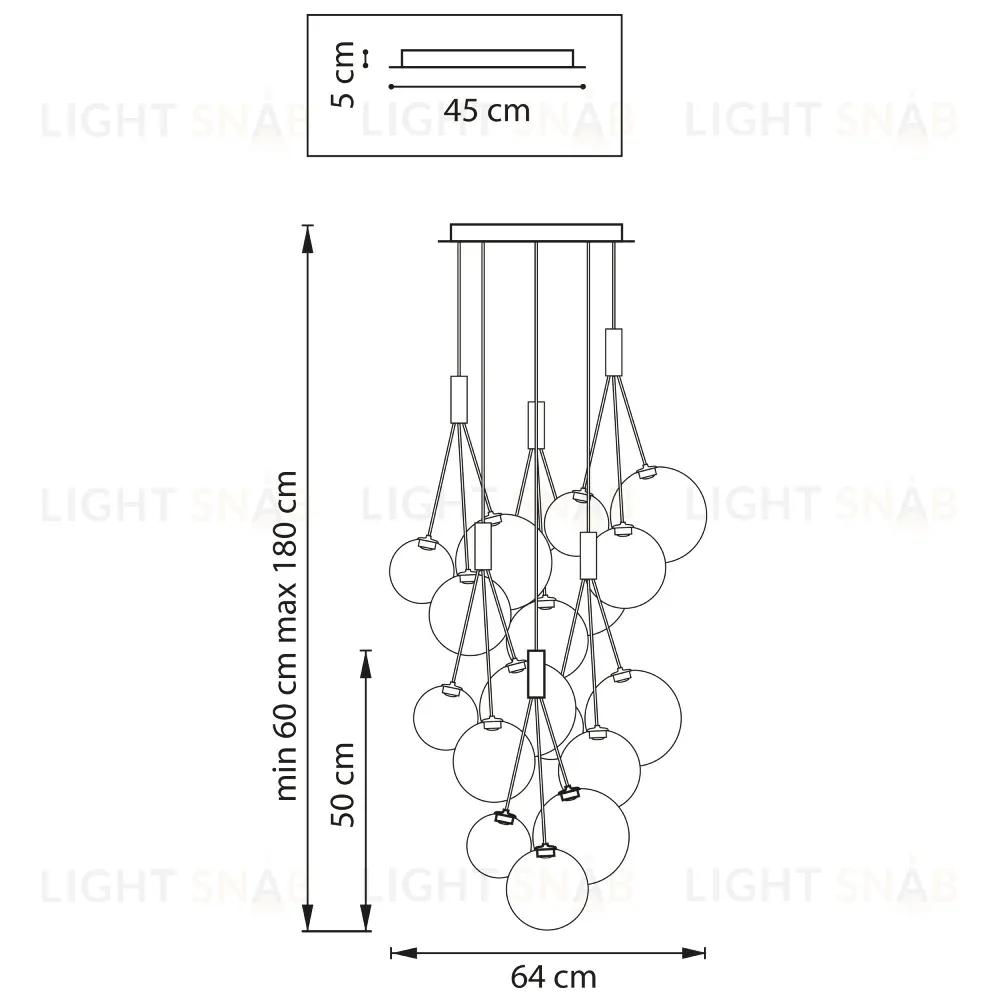 Каскадная люстра Lightstar Sferetta 801189 801189