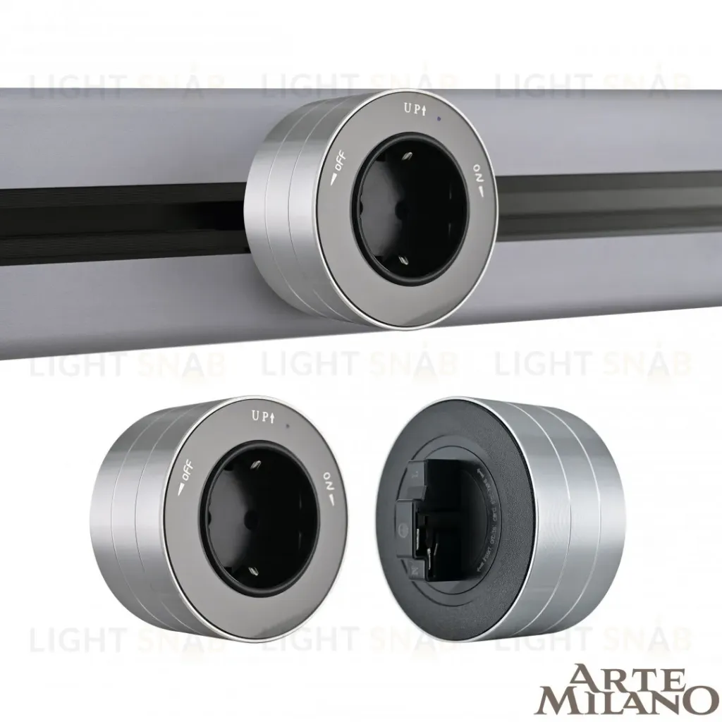 Трековая розетка Arte Milano Am-track-sockets 380011TS/ES Grey 380011TS/ES Grey
