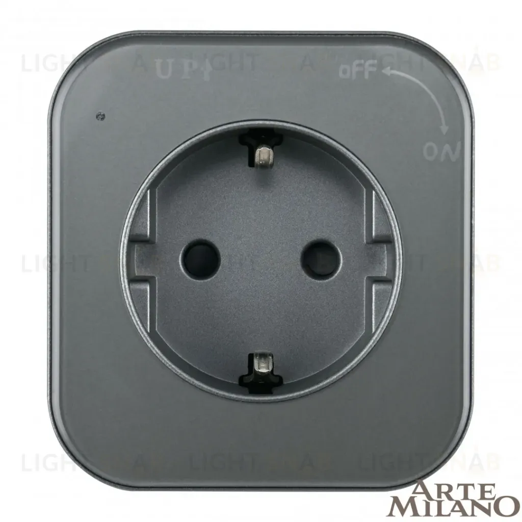 Трековая розетка Arte Milano Am-track-sockets 380022TS/ES Grey 380022TS/ES Grey