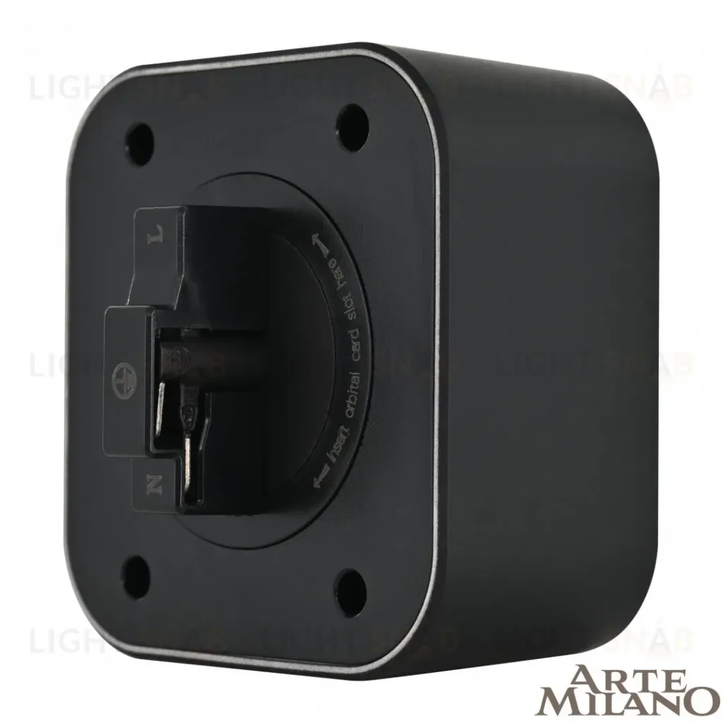 Трековая розетка Arte Milano Am-track-sockets 380022TS/ES Black 380022TS/ES Black