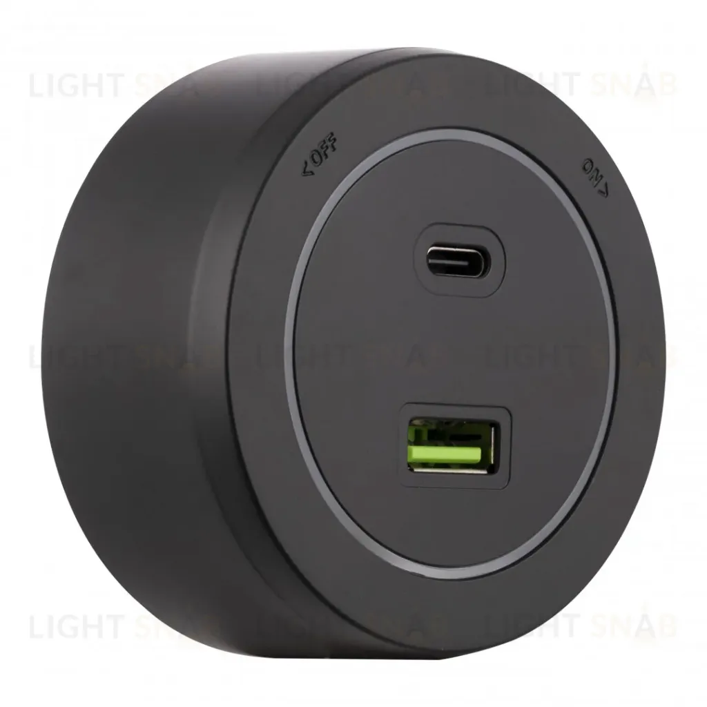 Трековая розетка Arte Milano Am-track-sockets-39 399731TS/USB-Type-C Black 399731TS/USB-Type-C Black