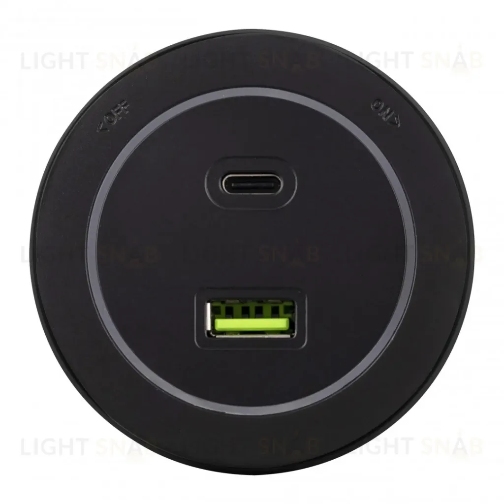 Трековая розетка Arte Milano Am-track-sockets-39 399731TS/USB-Type-C Black 399731TS/USB-Type-C Black
