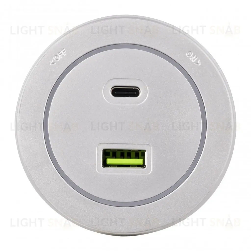 Трековая розетка Arte Milano Am-track-sockets-39 399731TS/USB-Type-C Silver 399731TS/USB-Type-C Silver