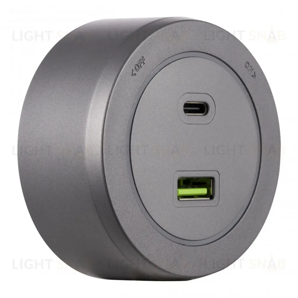Трековая розетка Arte Milano Am-track-sockets-39 399731TS/USB-Type-C Grey 399731TS/USB-Type-C Grey