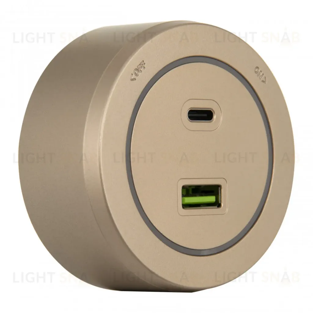 Трековая розетка Arte Milano Am-track-sockets-39 399731TS/USB-Type-C Gold 399731TS/USB-Type-C Gold