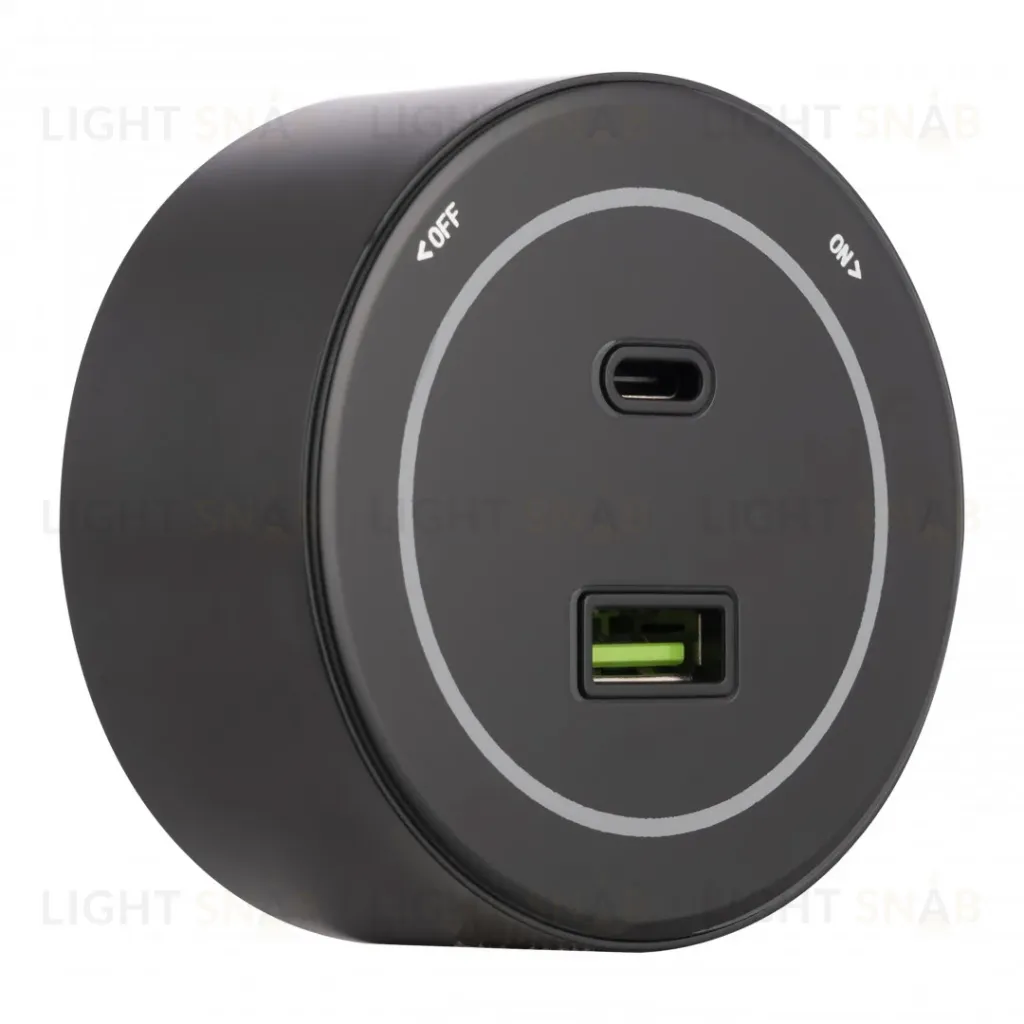 Трековая розетка Arte Milano Am-track-sockets-39 399732TS/USB-Type-C Black 399732TS/USB-Type-C Black