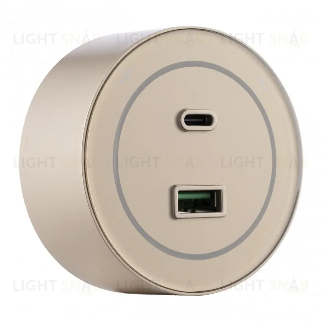 Трековая розетка Arte Milano Am-track-sockets-39 399732TS/USB-Type-C Gold 399732TS/USB-Type-C Gold