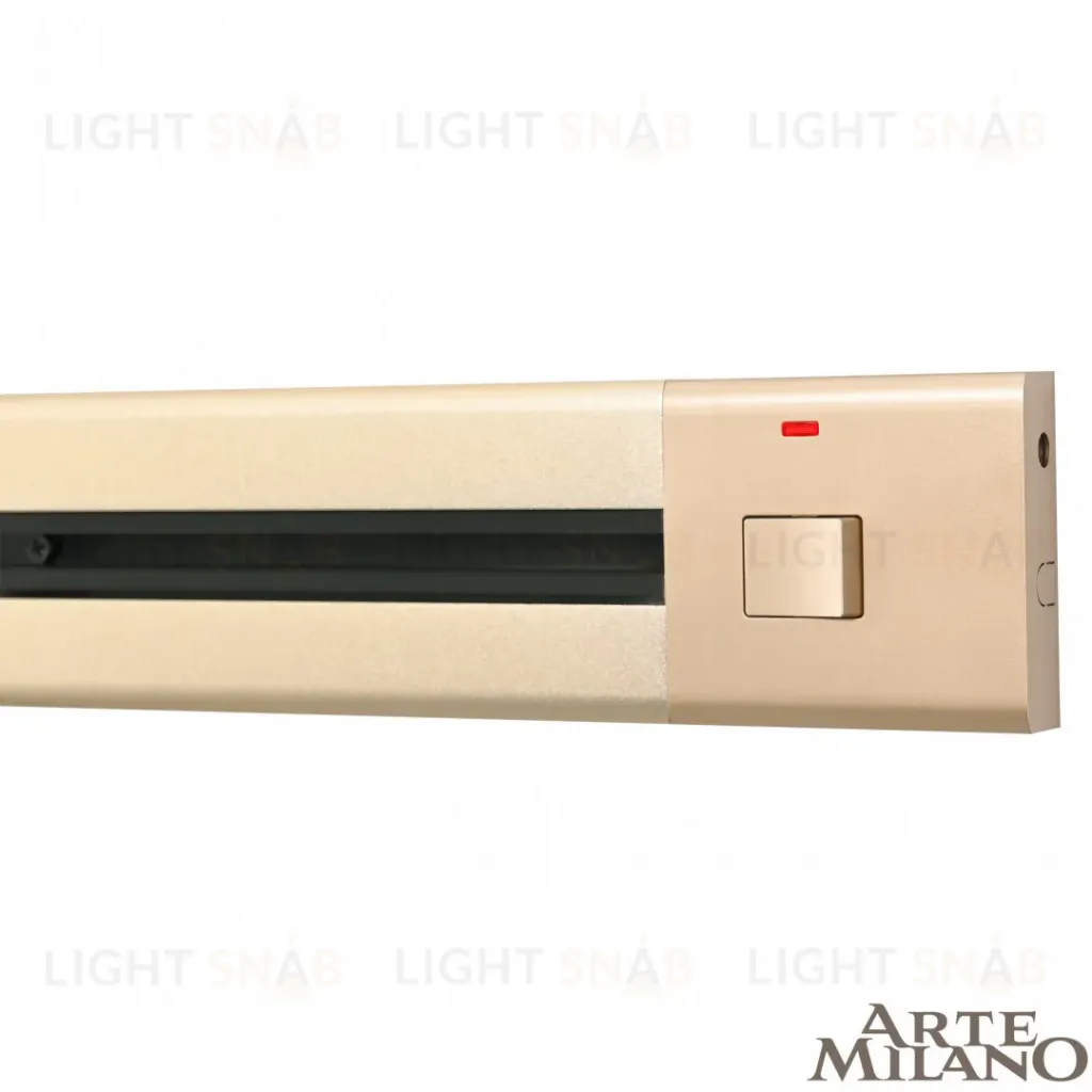 Накладной шинопровод с выключателем Arte Milano Am-track-sockets 385201TOB/100 Gold 385201TOB/100 Gold