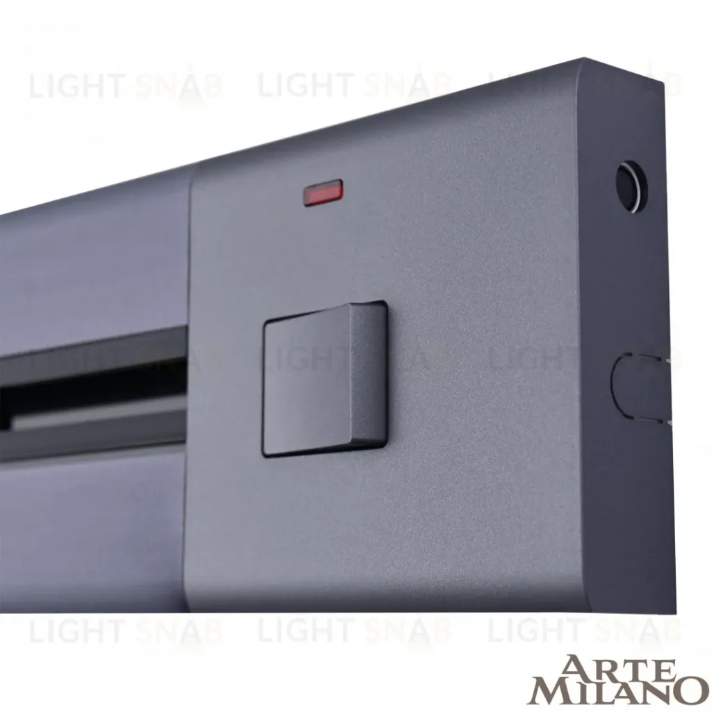 Накладной шинопровод с выключателем Arte Milano Am-track-sockets 385201TOB/100 Grey 385201TOB/100 Grey