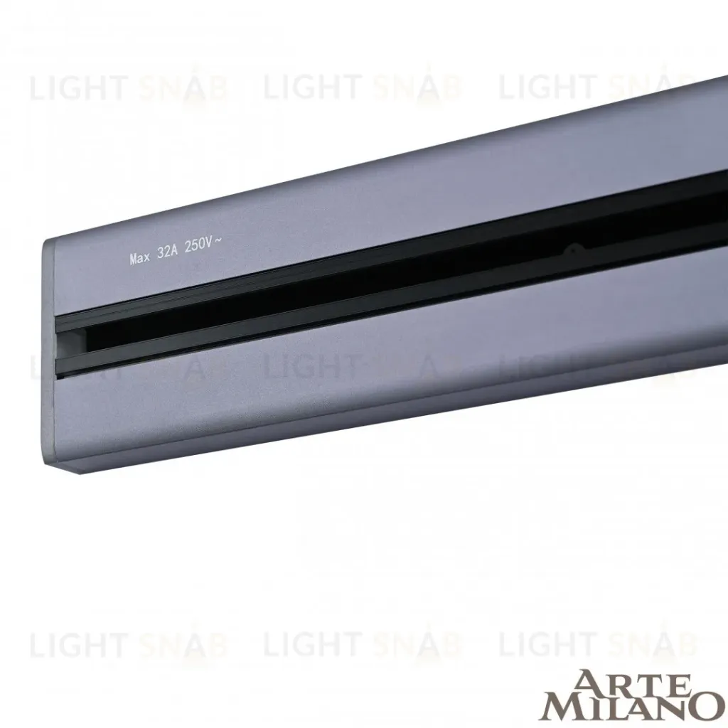 Накладной шинопровод с выключателем Arte Milano Am-track-sockets 385201TOB/100 Grey 385201TOB/100 Grey