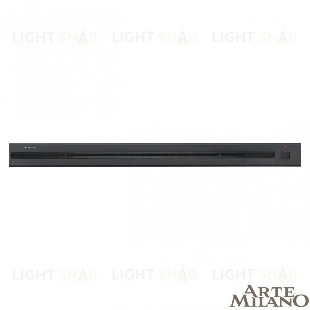 Накладной шинопровод с выключателем Arte Milano Am-track-sockets 385201TOB/100 Black 385201TOB/100 Black