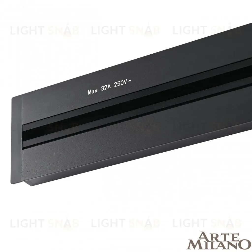 Встраиваемый шинопровод с выключателем Arte Milano Am-track-sockets 385205TBB/50 Black 385205TBB/50 Black