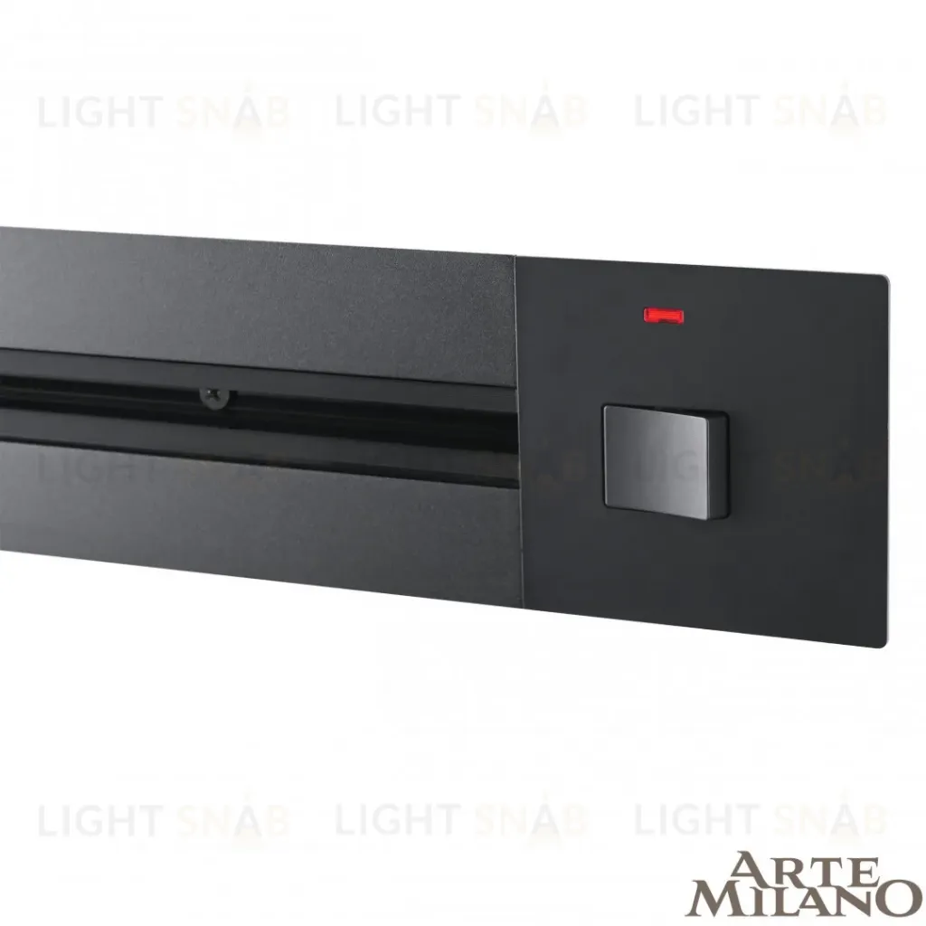 Встраиваемый шинопровод с выключателем Arte Milano Am-track-sockets 385205TBB/50 Black 385205TBB/50 Black