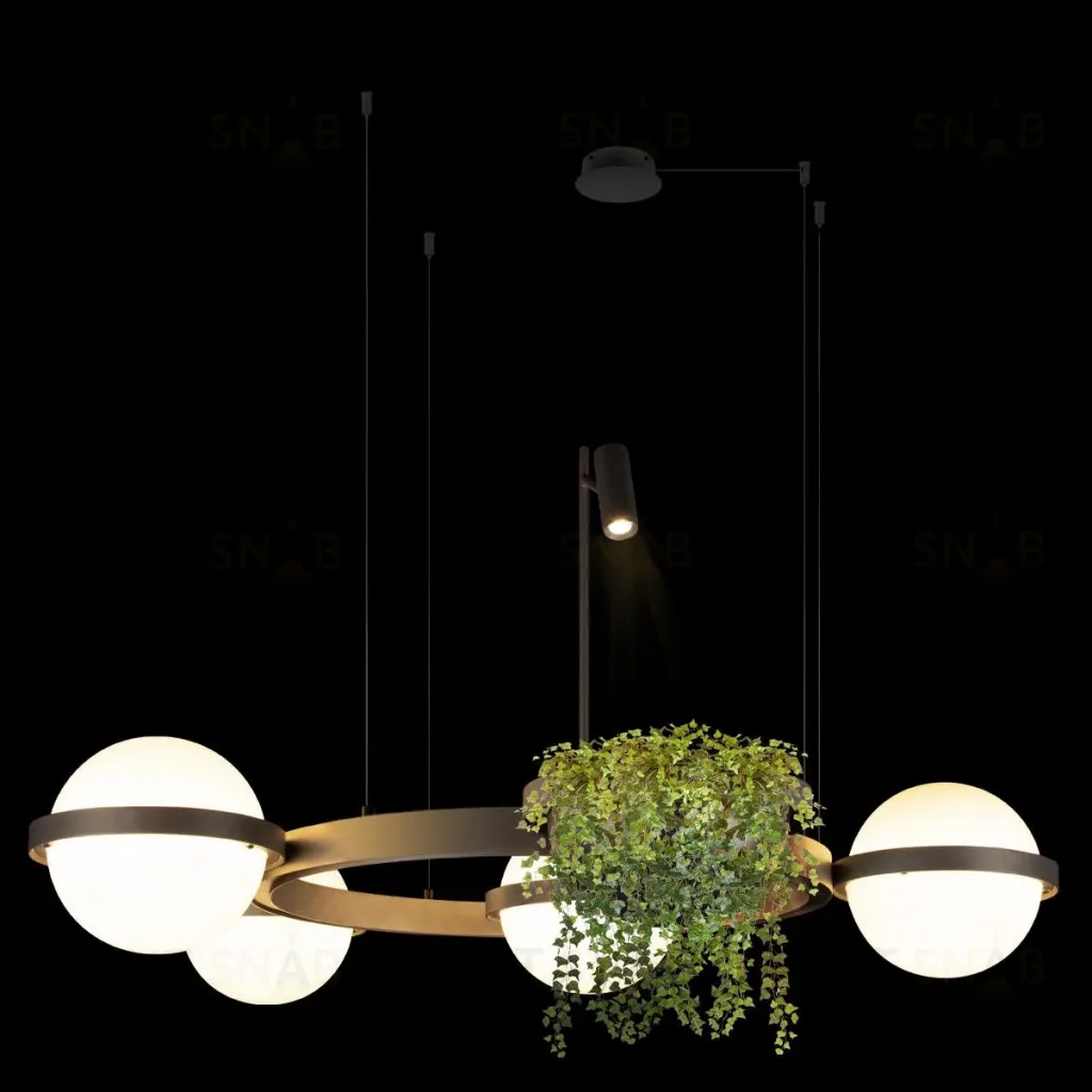 Подвесная люстра Loft IT Jardin 10121/4 Dark grey 10121/4 Dark grey