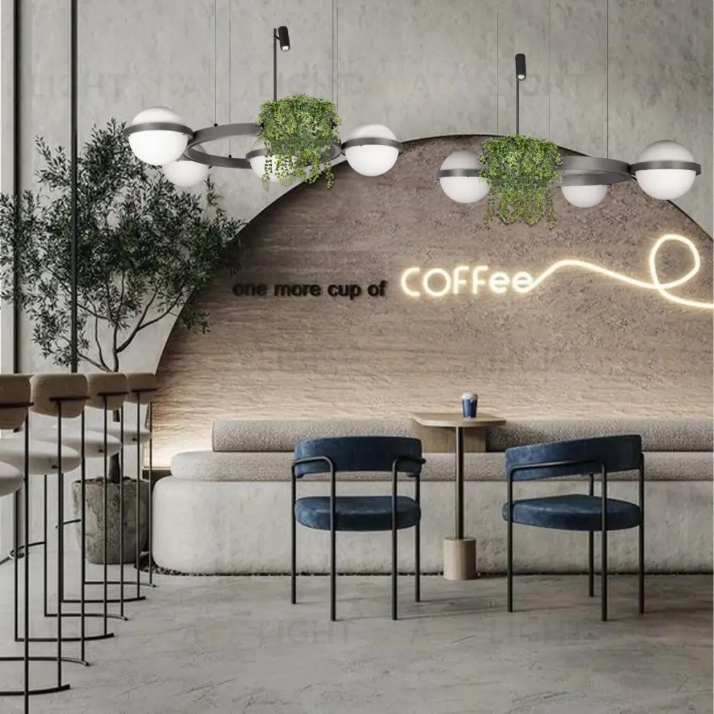 Подвесная люстра Loft IT Jardin 10121/4 Dark grey 10121/4 Dark grey