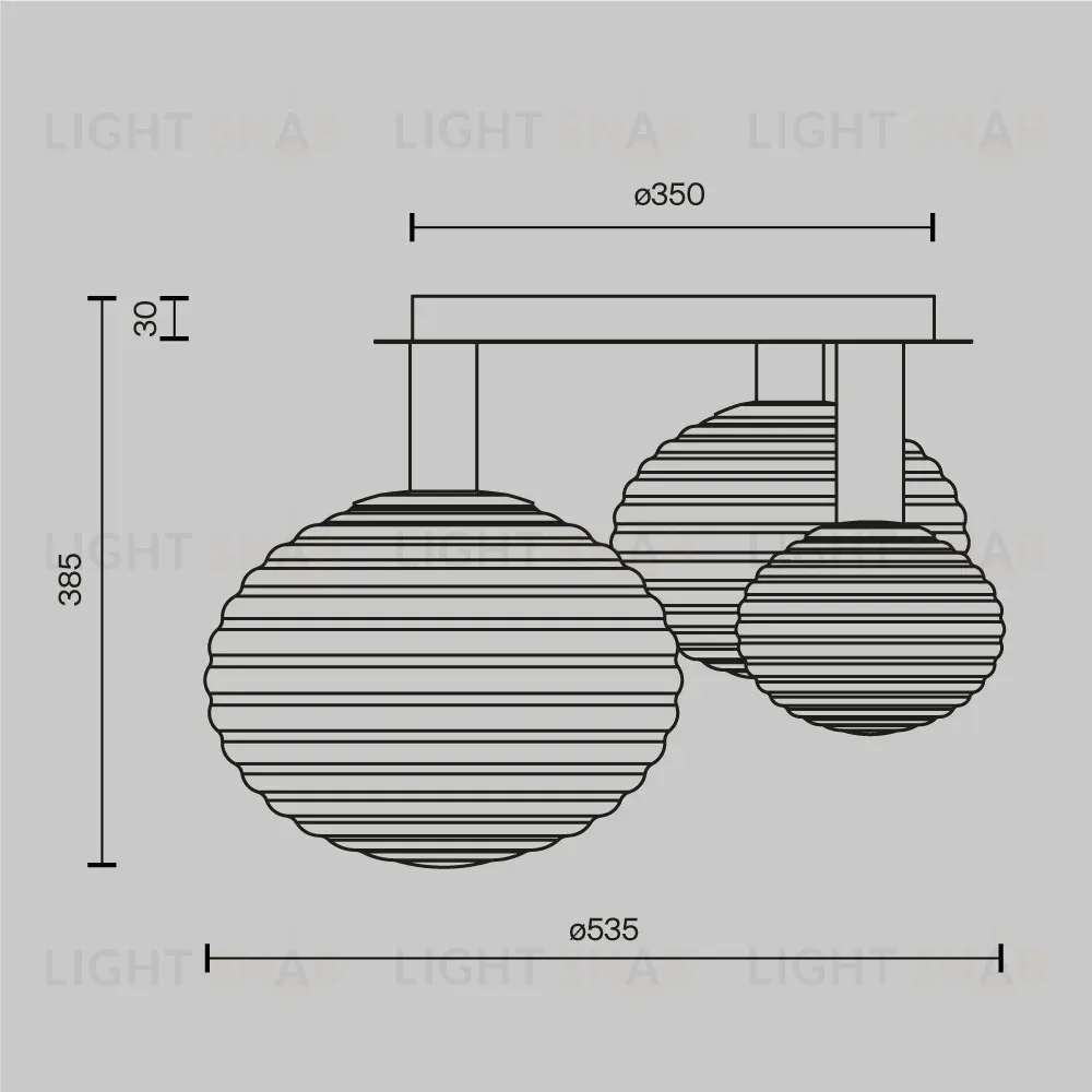 Потолочная люстра Maytoni Reels MOD268CL-03G MOD268CL-03G