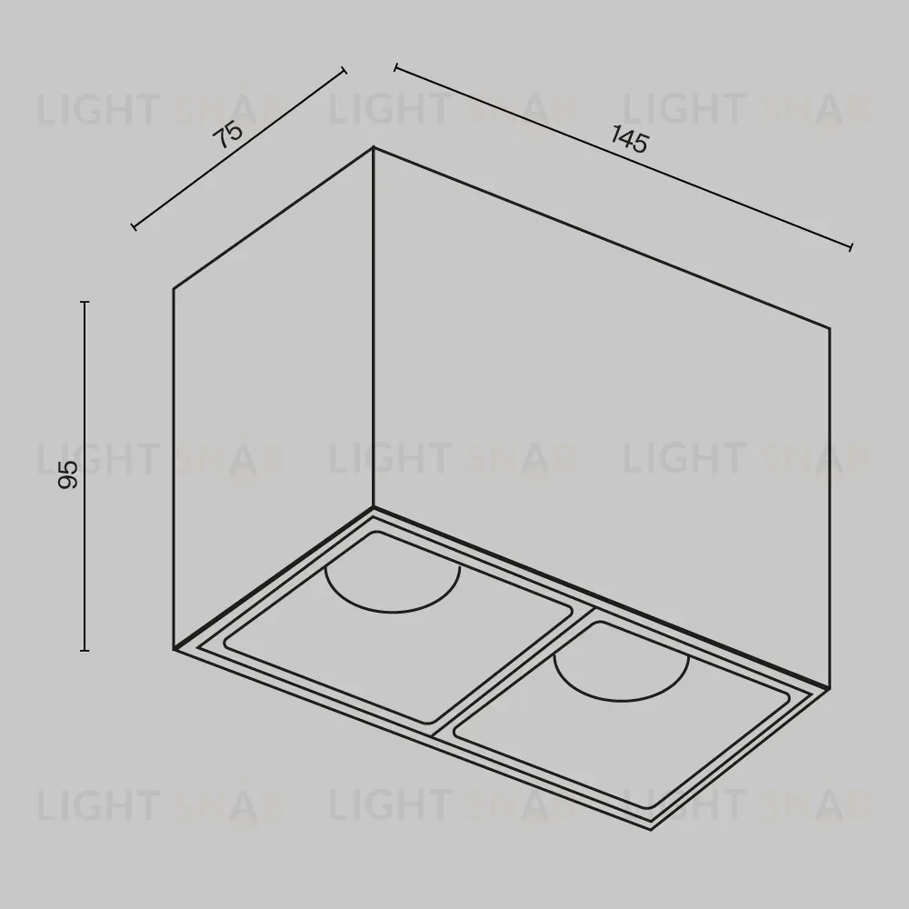 Накладной светильник Maytoni Alfa LED C065CL-02-L12W3K-W C065CL-02-L12W3K-W