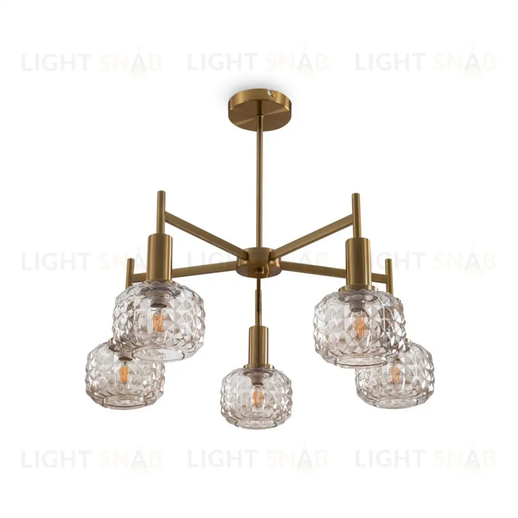 Люстра на штанге Freya Fero FR5366CL-05BS FR5366CL-05BS