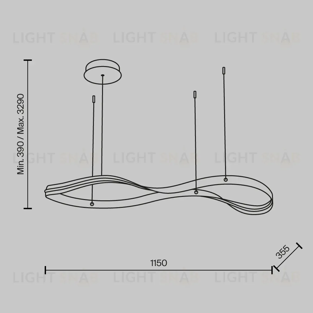 Подвесная люстра Maytoni Plons MOD283PL-L34BS3K MOD283PL-L34BS3K