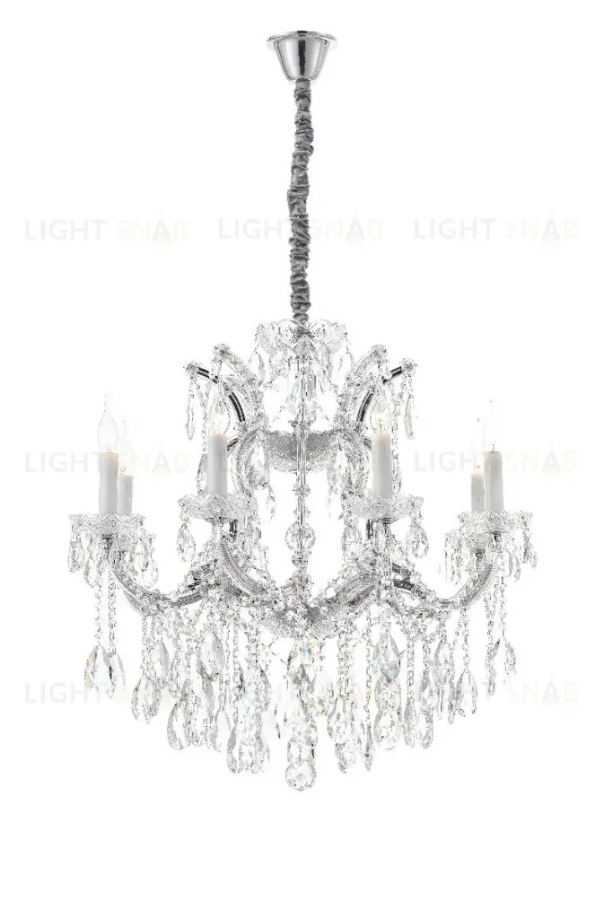 Подвесная люстра iLamp Diamond 6071-8 CR+CL 6071-8 CR+CL
