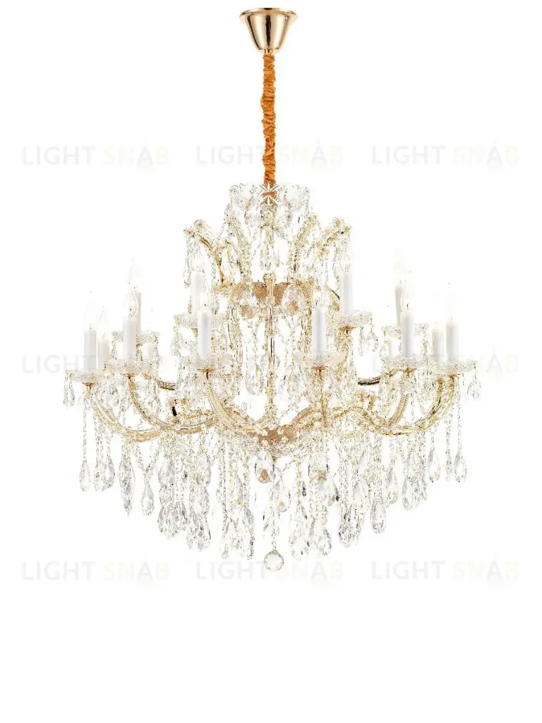 Подвесная люстра iLamp Diamond 6071-18 GD+CL 6071-18 GD+CL
