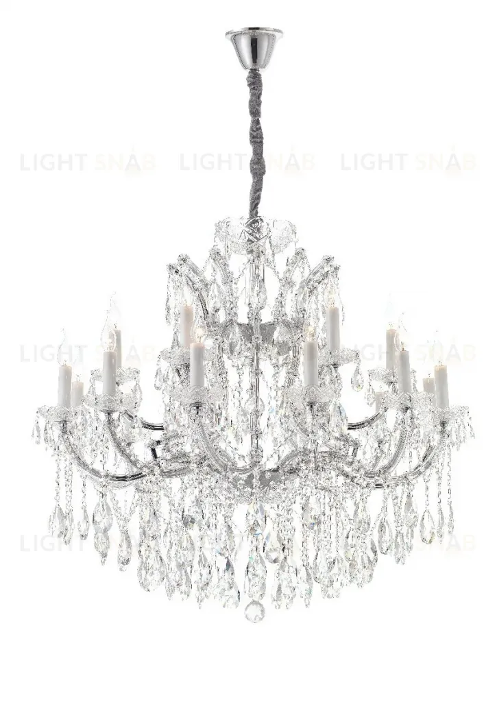 Подвесная люстра iLamp Diamond 6071-18 CR+CL 6071-18 CR+CL