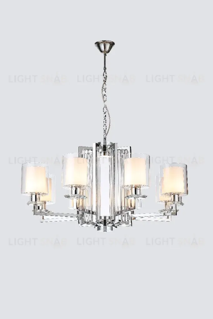Подвесная люстра iLamp King RM6201-8 CR+CL RM6201-8 CR+CL