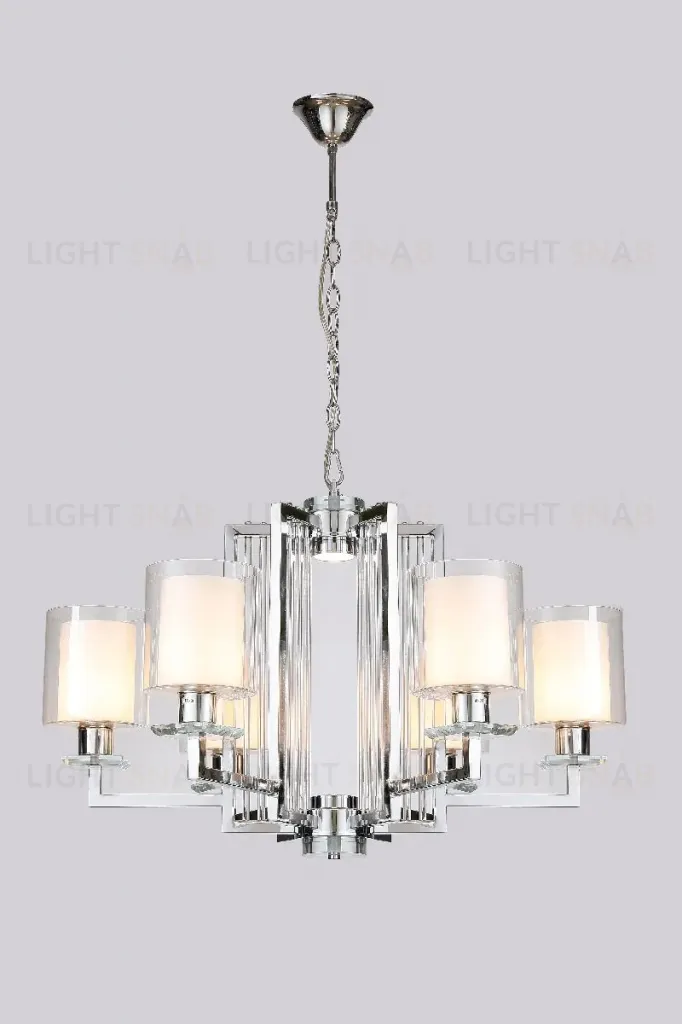 Подвесная люстра iLamp King RM6201-6 CR+CL RM6201-6 CR+CL