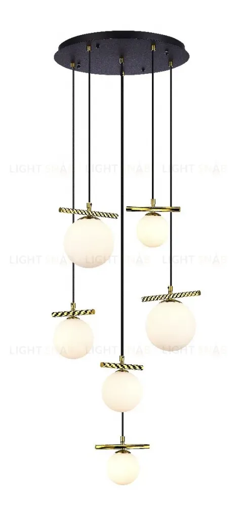 Каскадная люстра iLamp Golden 2134-6D BR+MBK 2134-6D BR+MBK