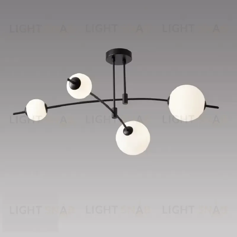 Потолочная люстра iLedex Epical 6827-4 BK+WH 6827-4 BK+WH