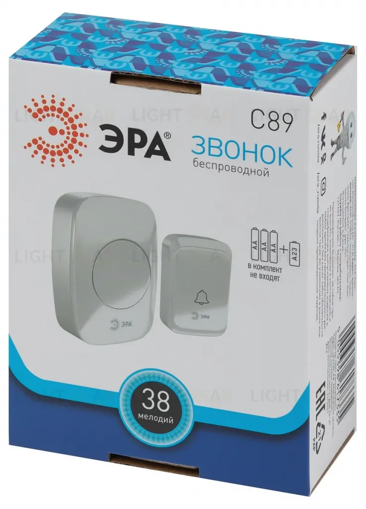 Звонок беспроводной ЭРА C89 Б0054090 Б0054090