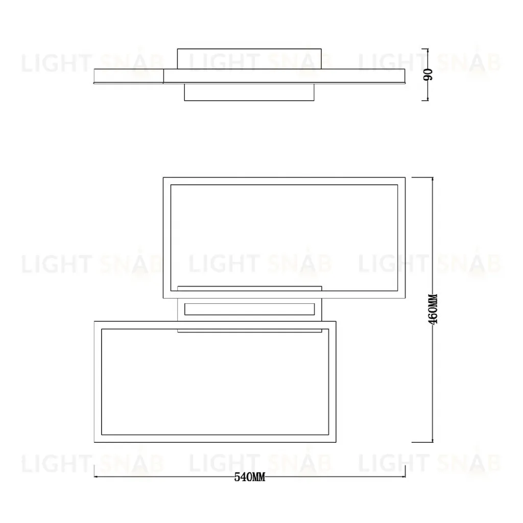 Потолочный светильник Escada Scales 10209/2LED Black 10209/2LED Black