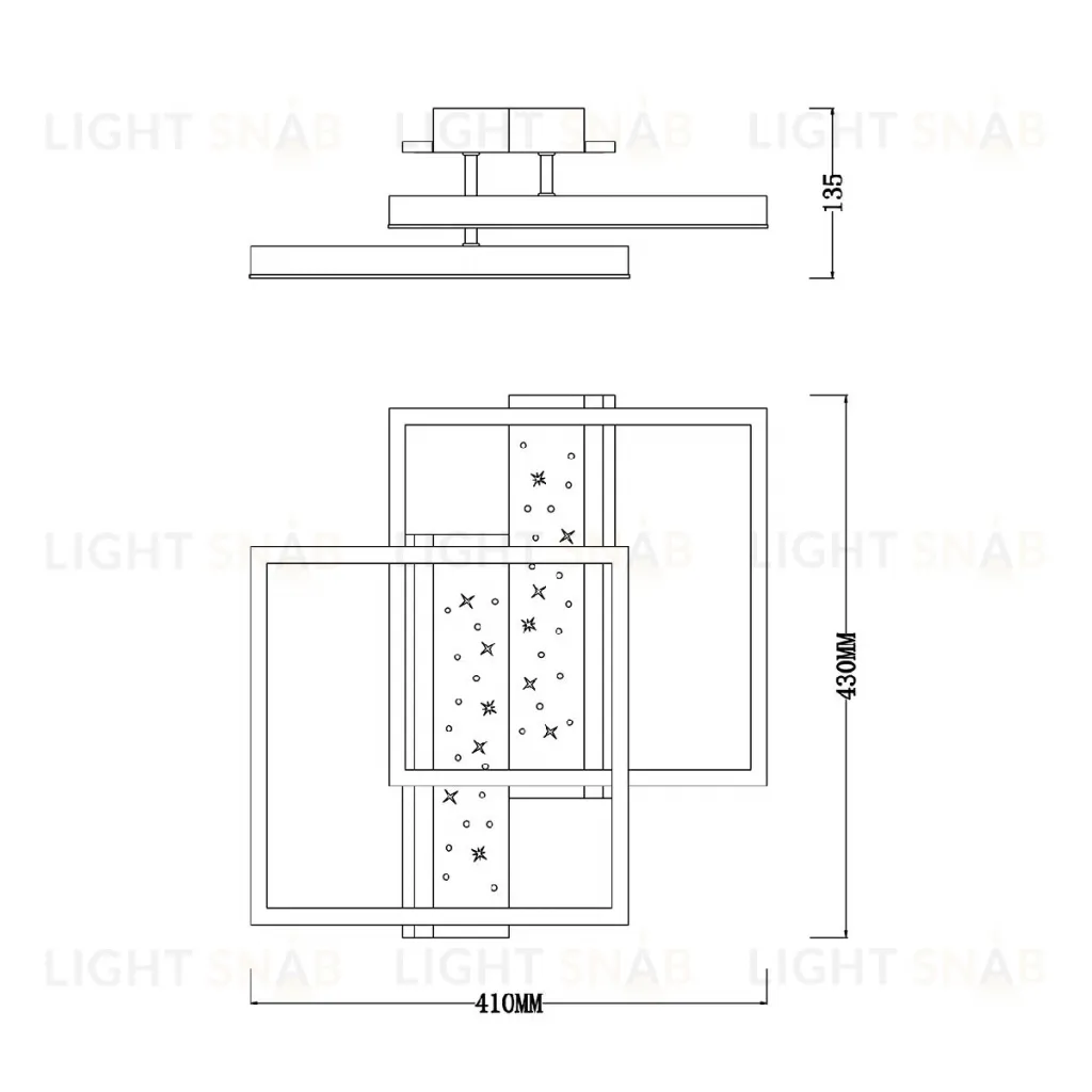 Потолочный светильник Escada Stellar 10215/2LED 10215/2LED