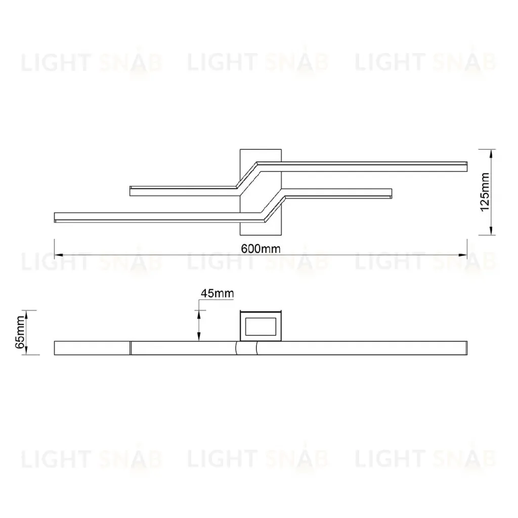 Настенный светильник Escada Rail 10219/2LED White 10219/2LED White