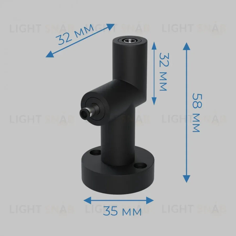 L-соединитель (IN-OUT) IMEX Thin & Smart IL.0060.4003-BK IL.0060.4003-BK