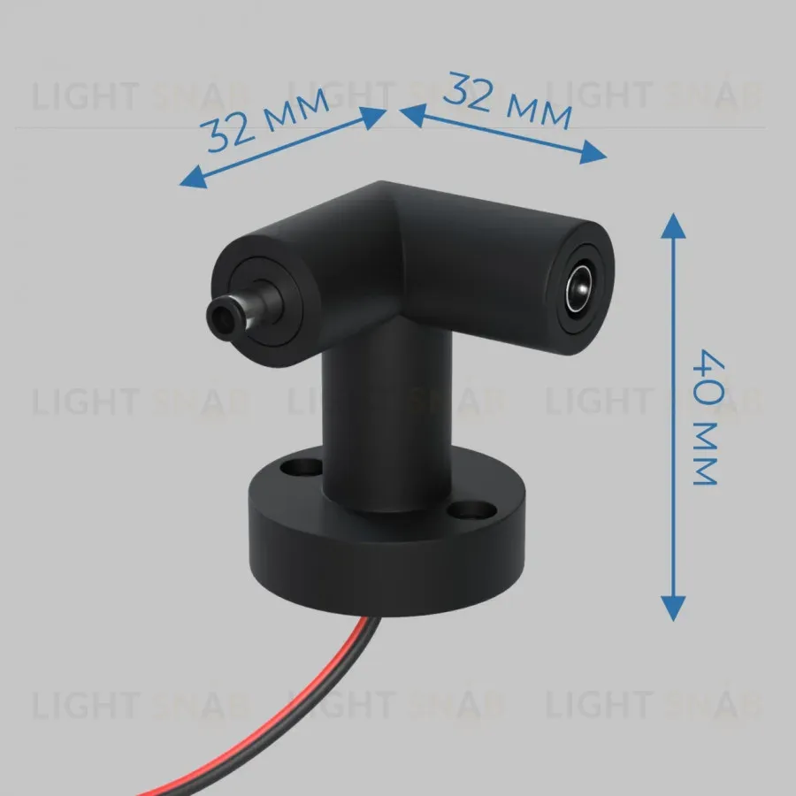 L-соединитель R с проводом IMEX Thin & Smart IL.0060.4006-W-BK IL.0060.4006-W-BK