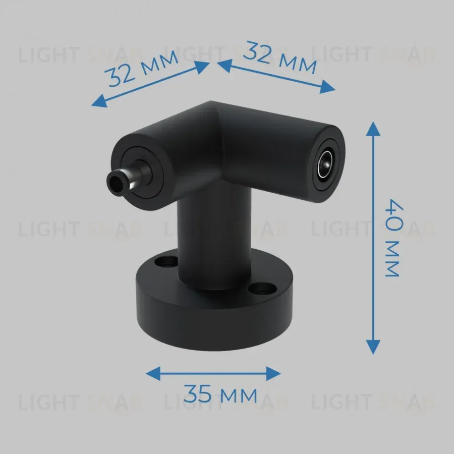 L-соединитель R IMEX Thin & Smart IL.0060.4006-BK IL.0060.4006-BK