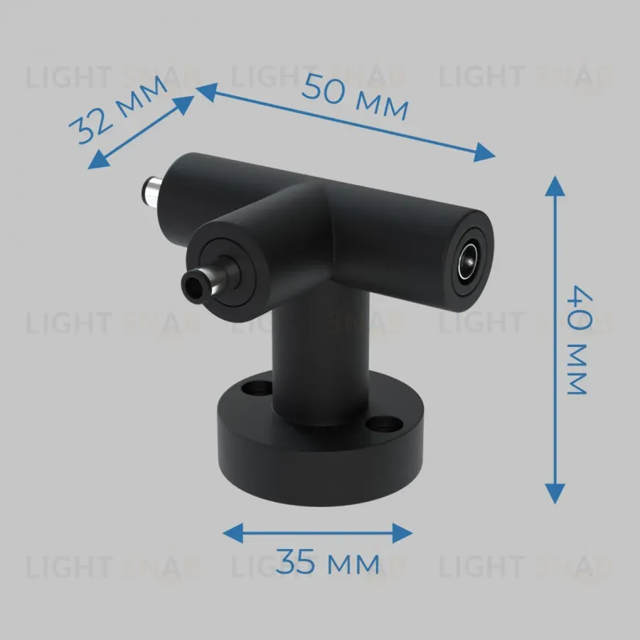 T-соединитель (2-IN, 1-OUT) IMEX Thin & Smart IL.0060.4009-BK IL.0060.4009-BK