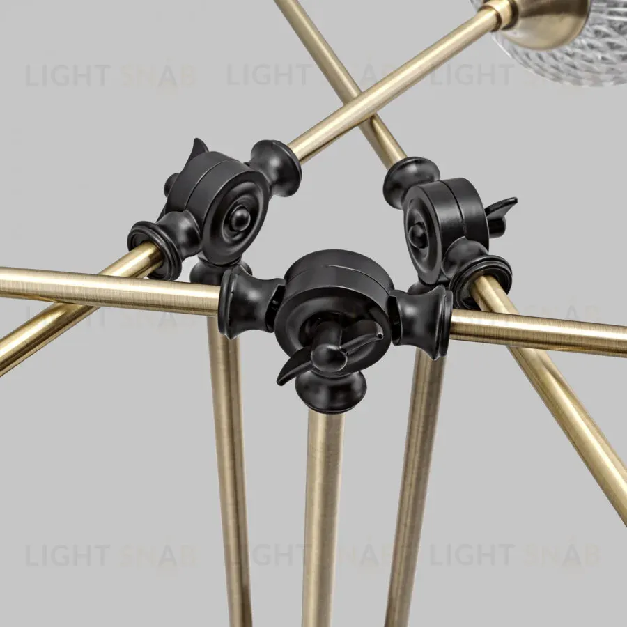 Потолочная люстра IMEX MD.5299-6-S-AB+BK MD.5299-6-S-AB+BK